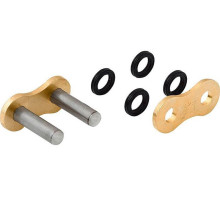 Замок мотоцикла AFAM MR XSR-G Rivert Link - 520 [Gold], 520 / Seal Ring