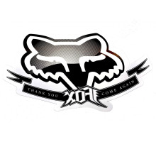 Наклейка FOX Authorized Dealer Window [Black]