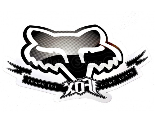 Наклейка FOX Authorized Dealer Window [Black]
