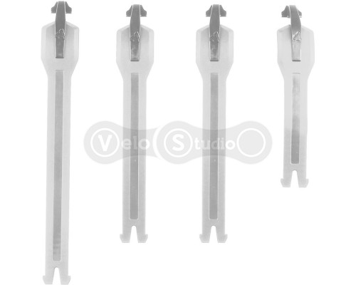 LEATT Strap kit 4.5 Boot [White], No Size