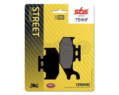 Колодки гальмівні SBS 754HF Standard Brake Pads, Ceramic