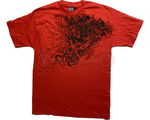 Футболка CRUSTY DEMONS Short Sleeve Tee - REAL DEMON [Red], M