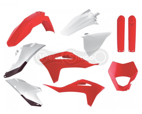 Пластик Polisport ENDURO kit - Gas Gas (21-) [Red/White], GasGas