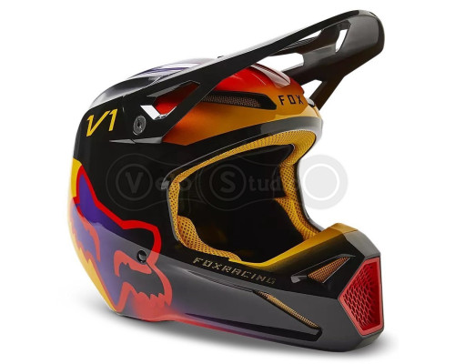 Мото шолом FOX V1 TOXSYK HELMET [Black], XXL
