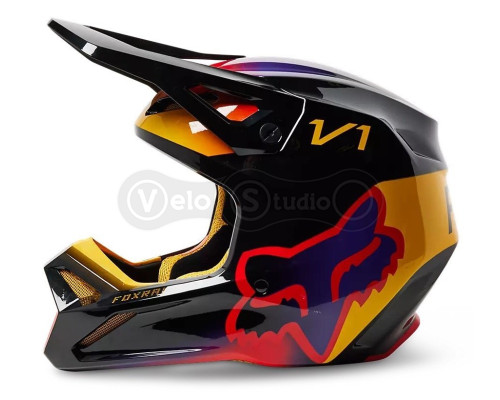 Мото шолом FOX V1 TOXSYK HELMET [Black], XXL