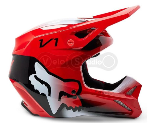 Мото шолом FOX V1 TOXSYK HELMET [Flo Red], XS