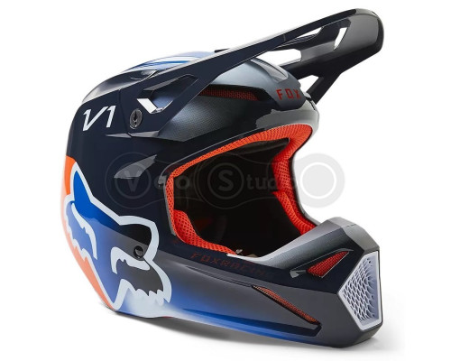 Мото шолом FOX V1 TOXSYK HELMET [Midnight], XXL