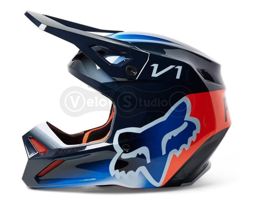 Мото шолом FOX V1 TOXSYK HELMET [Midnight], XXL