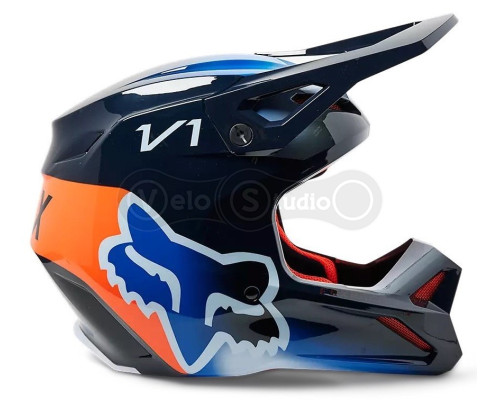 Мото шолом FOX V1 TOXSYK HELMET [Midnight], XXL