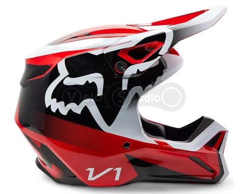 Мото шолом FOX V1 LEED HELMET [Flo Red], L