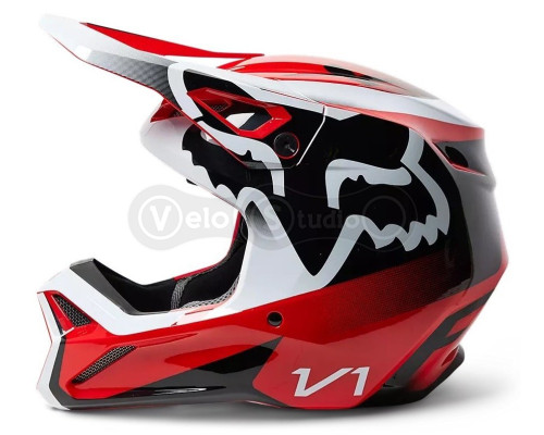 Мото шолом FOX V1 LEED HELMET [Flo Red], L
