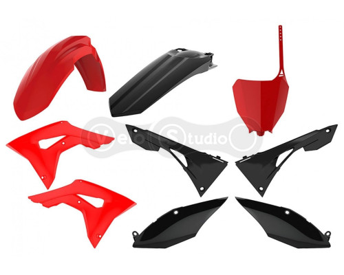 Пластик Polisport MX kit - Honda (17-) [Red/Black], Honda