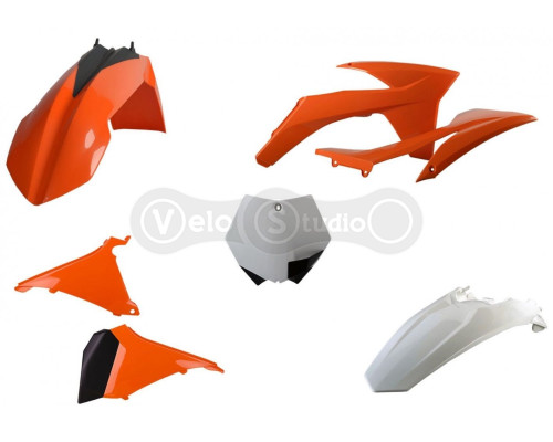 Пластик Polisport MX kit - KTM 85 (13-) [Orange/Black], KTM Mini
