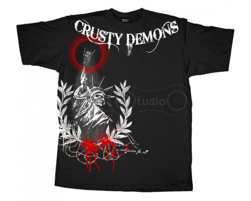 Футболка CRUSTY DEMONS Short Sleeve Tee - LIBERTY [Black], S