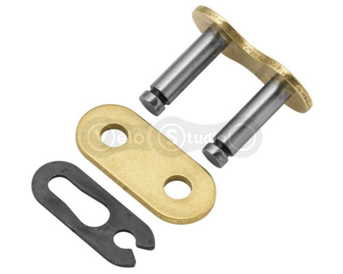 Замок мотоцикла AFAM ARS MX5-G Spring Link - 520 [Gold], 520 / No Seal