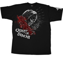 Футболка CRUSTY DEMONS Short Sleeve Tee - PRAY SKULL [Black], M
