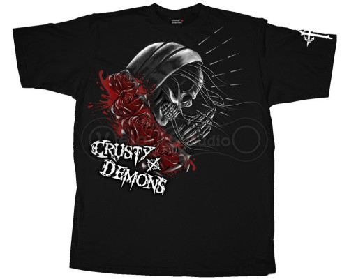 Футболка CRUSTY DEMONS Short Sleeve Tee - PRAY SKULL [Black], M