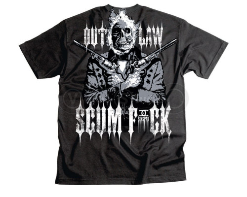 Футболка SIKSPAK Short Sleeve Tee - OUTLAW SCUMFUCK [Black], M