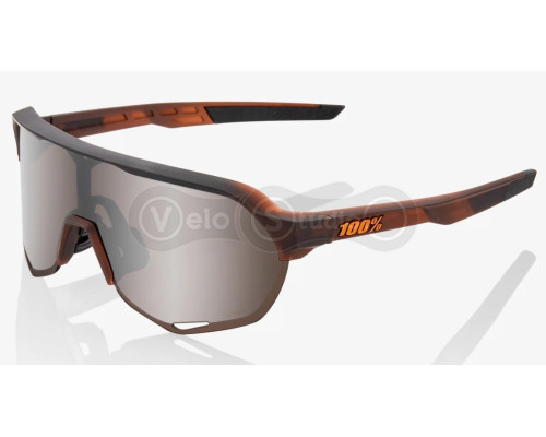 Очки Ride 100% S2 - Matte Translucent Brown Fade - HiPER Silver Mirror Lens