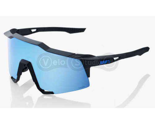 Очки Ride 100% SpeedCraft - Matte Black - HiPER Blue Multilayer Mirror Lens