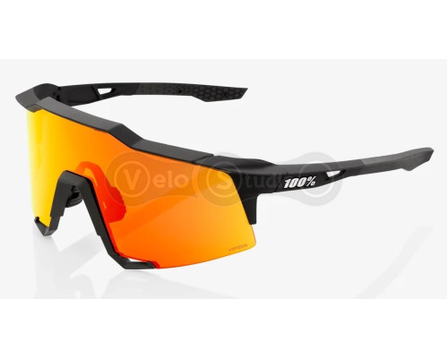 Очки Ride 100% SpeedCraft - Soft Tact Black - HiPER Red Multilayer Mirror