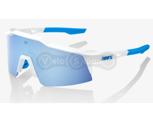 Окуляри Ride 100% SpeedCraft SL - Movistar Team White - HiPER Blue Multilayer Mirror Lens
