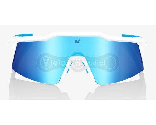 Окуляри Ride 100% SpeedCraft SL - Movistar Team White - HiPER Blue Multilayer Mirror Lens