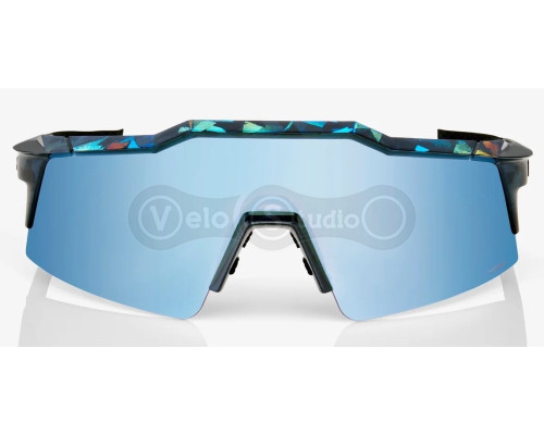 Очки Ride 100% SpeedCraft SL - Black Holographic - HiPER Blue Multilayer Mirror Lens