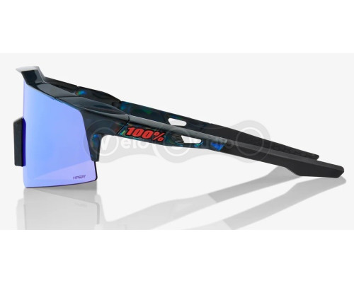 Очки Ride 100% SpeedCraft SL - Black Holographic - HiPER Blue Multilayer Mirror Lens
