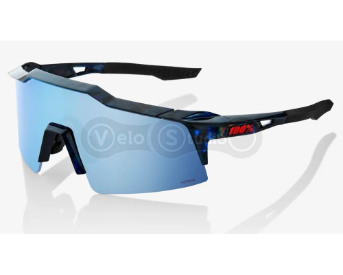 Очки Ride 100% SpeedCraft SL - Black Holographic - HiPER Blue Multilayer Mirror Lens