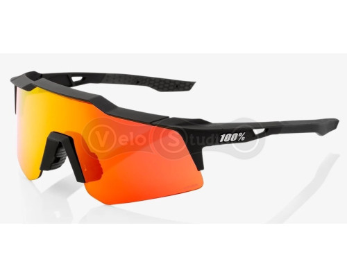 Окуляри Ride 100% SpeedCraft XS - Soft Tact Black - HiPER Red Multilayer Mirror Lens