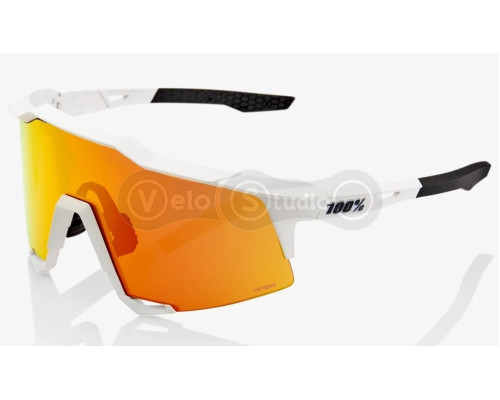 Очки Ride 100% SpeedCraft - Soft Tact Off WHite - HiPER Red Multilayer Mirror