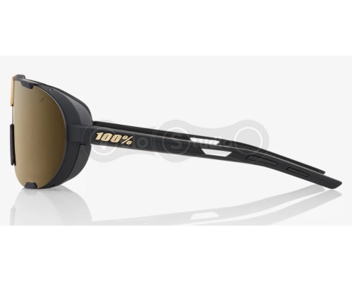 Очки Ride 100% WestCraft+ - Soft Tact Black - Gold Mirror Lens