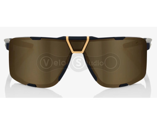 Очки Ride 100% EastCraft+ - Soft Tact Black - Soft Gold Mirror Lens, Mirror Lens