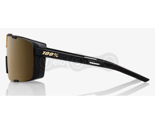 Очки Ride 100% EastCraft+ - Soft Tact Black - Soft Gold Mirror Lens, Mirror Lens