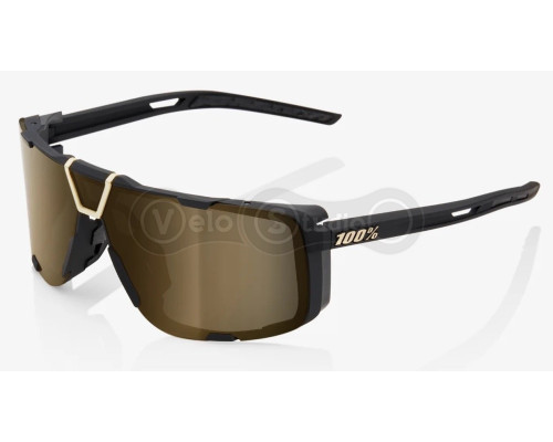 Очки Ride 100% EastCraft+ - Soft Tact Black - Soft Gold Mirror Lens, Mirror Lens