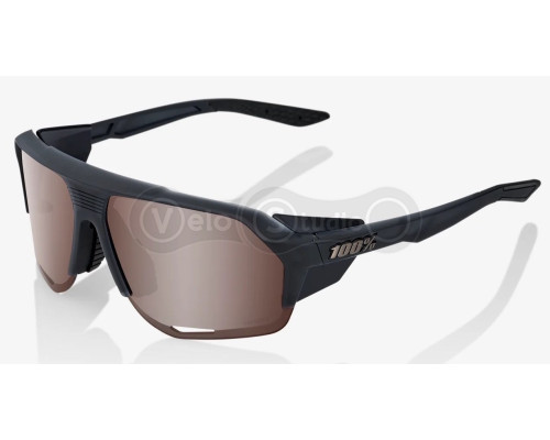 Окуляри Ride 100% Norvik - Soft Tact Crystal Black - HiPER Crimson Silver Mirror Lens