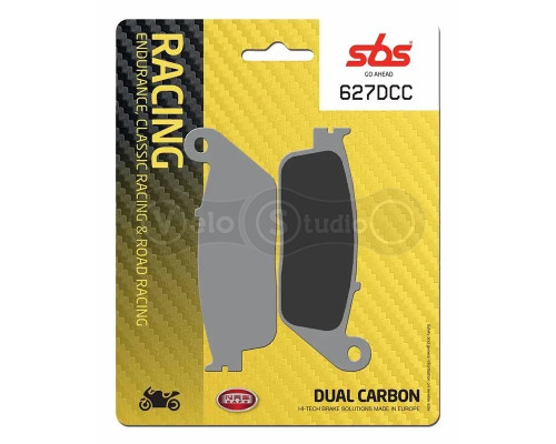 Тормозные колодки SBS 627DCC Road Racing Front Brake Pads, Dual Carbon