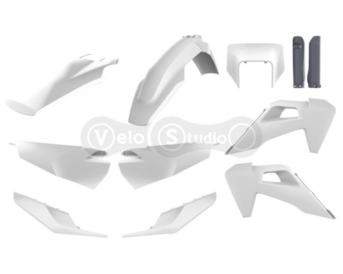 Пластик Polisport ENDURO kit - Husqvarna (20-) [White/Grey], Husqvarna