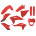 Пластик Polisport ENDURO kit - Gas Gas (21-) [Red], GasGas