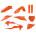 Пластик Polisport MX kit - KTM (19-) [Orange], KTM