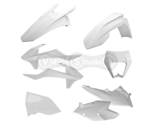 Пластик Polisport ENDURO kit - KTM (17-) [White1], KTM