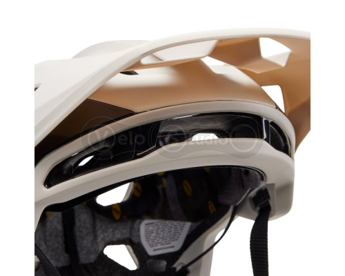 Велосипедный шлем FOX SPEEDFRAME PRO HELMET - BLOCKED [Vintage White], L (59-63 см)