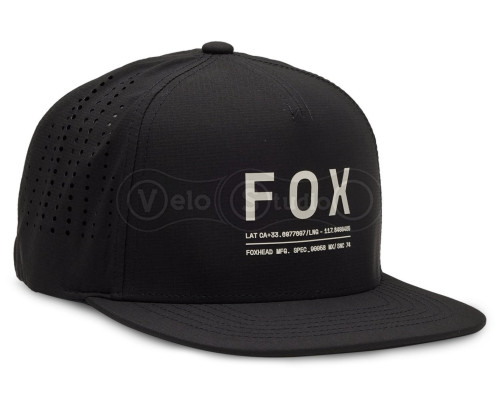 Кепка FOX NON STOP TECH SNAPBACK HAT [Black], One Size