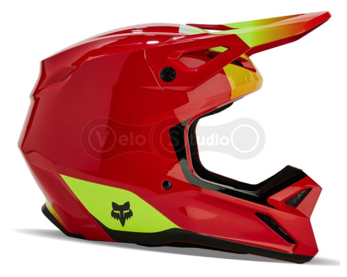 Мотошолом FOX V1 BALLAST HELMET [Flo Red], XS