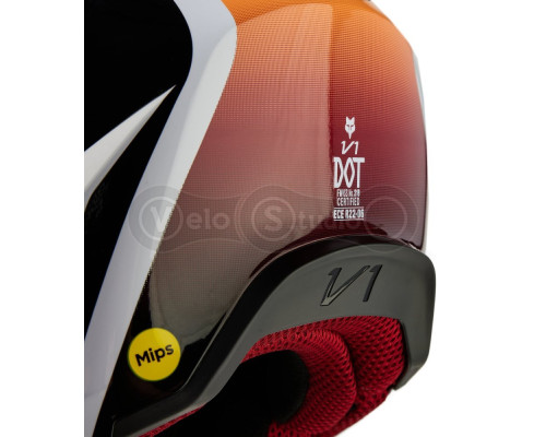 Мотошолом FOX V1 FLORA HELMET [White], M
