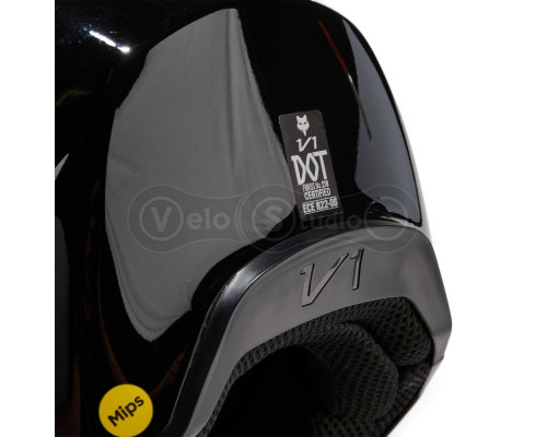 Мотошолом FOX V1 SOLID HELMET [Black], XXL
