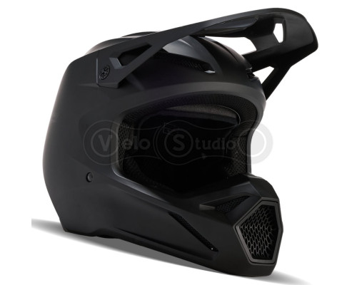 Мото шлем FOX V1 SOLID HELMET [Matte Black], XS