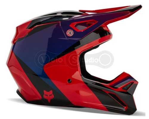Мотошолом FOX V1 STREAK HELMET [Flo Red], L