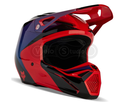 Мотошолом FOX V1 STREAK HELMET [Flo Red], L